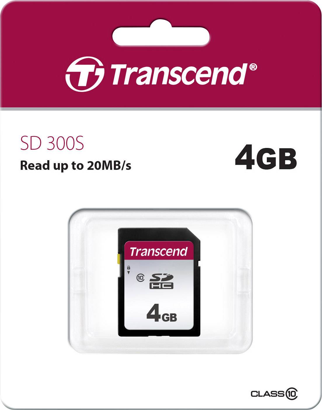 Carte SDHC 4 GB Transcend Premium 300S TS4GSDC300S Class 10, UHS-I, UHS-Class 1 1 pc(s)
