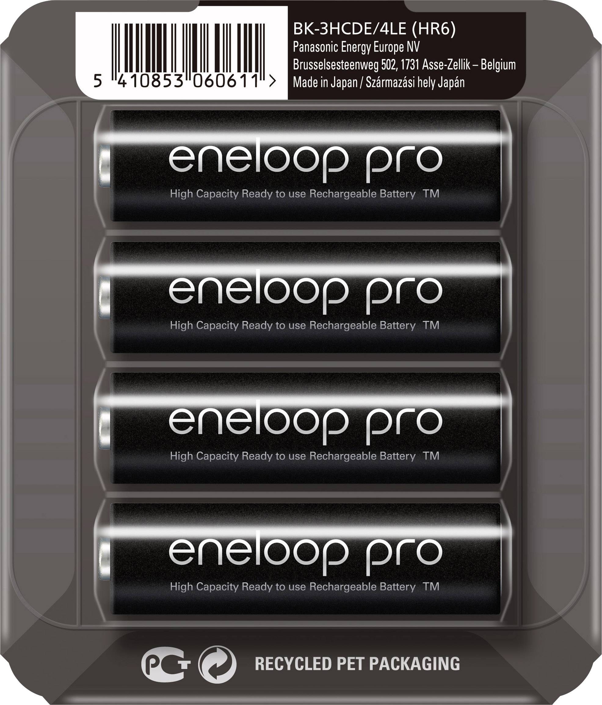 Pile rechargeable LR6 (AA) NiMH Panasonic eneloop Pro HR06 Storage 2500 mAh 1.2 V 4 pc(s)