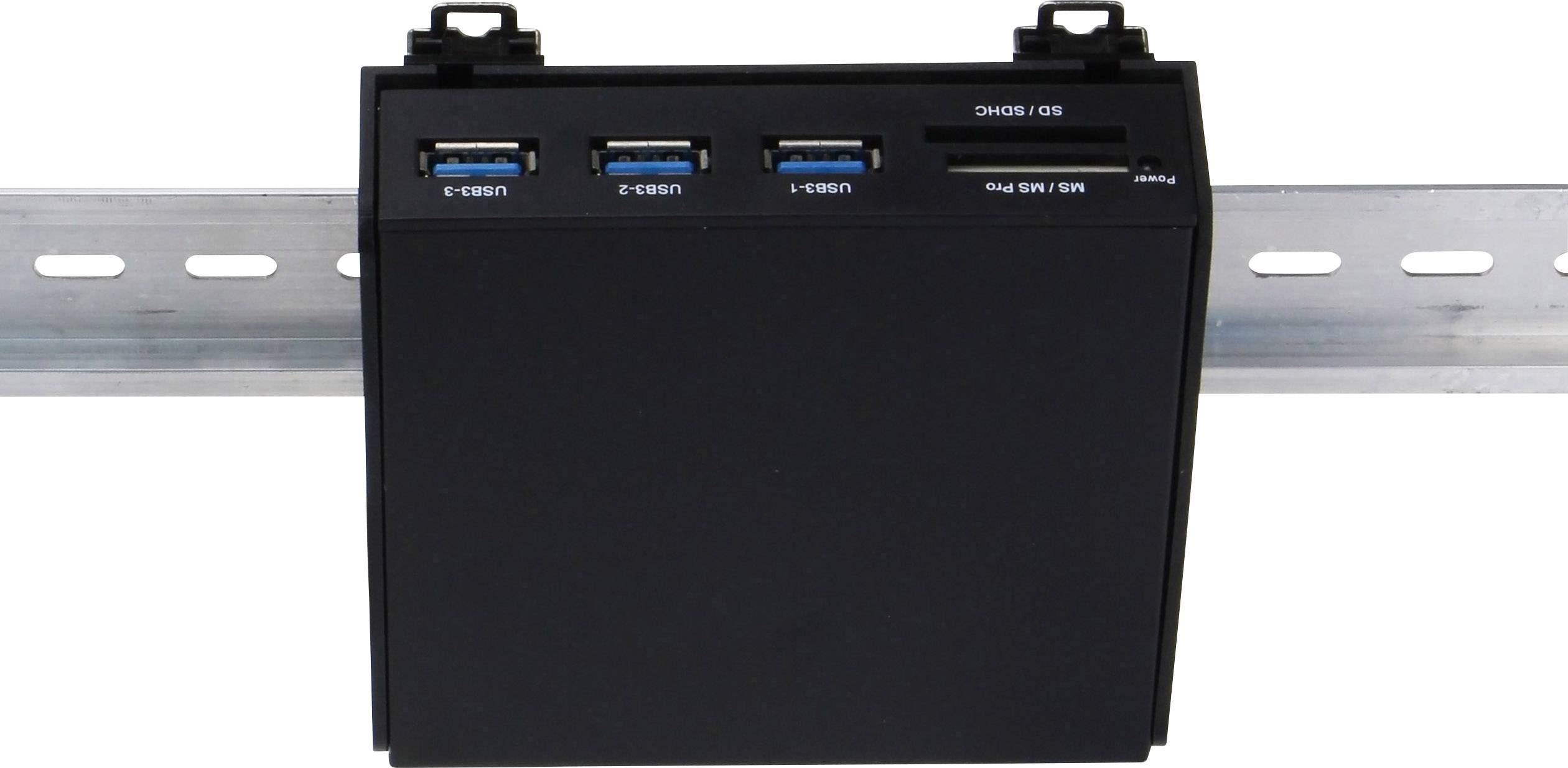 Renkforce Support pour rail DIN Convient pour (kits de développement): Raspberry Pi®, Arduino, Banana Pi pour montage sur rail