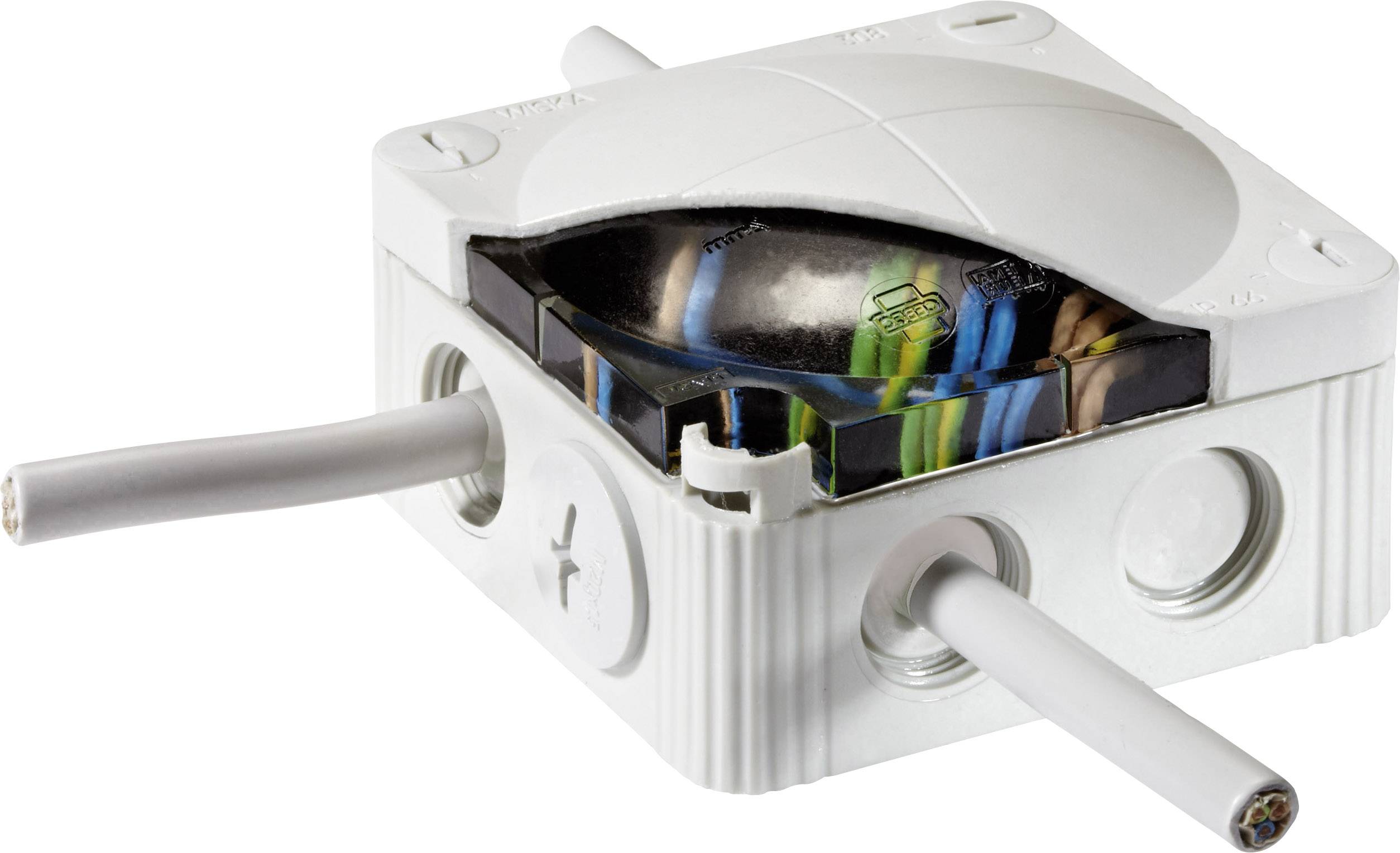 Wiska 10105684 Boîte de dérivation (L x l x H) 95 x 95 x 60 mm noir (RAL 9005) IP68 1 pc(s)