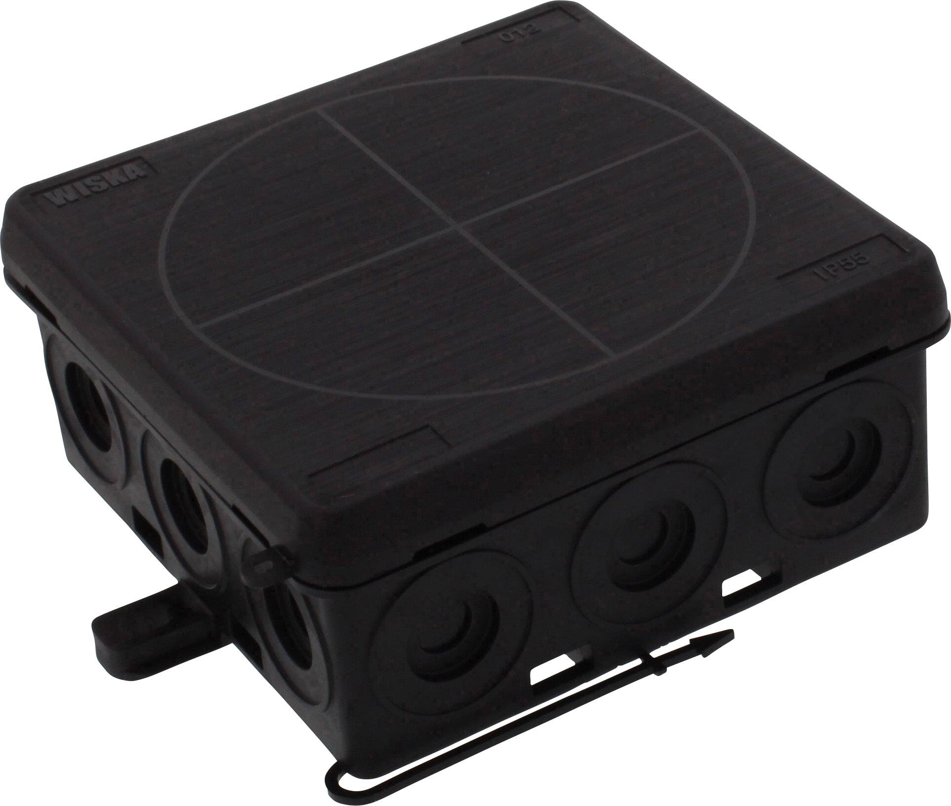 Wiska 10109588 Boîte de dérivation (L x l x H) 86 x 86 x 41 mm noir (RAL 9005) IP55