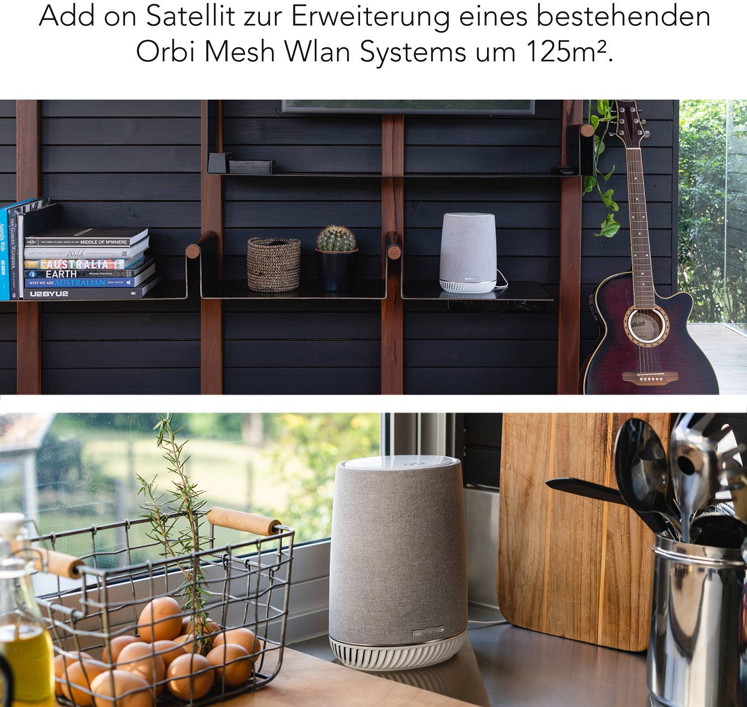 NETGEAR Orbi RBS40V Sprachassistent Weiß, Grau