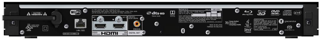 Sony UBP-X800M2 Lecteur Blu-ray UHD 4K Ultra HD, audio haute résolution, Wi-Fi, Smart TV noir