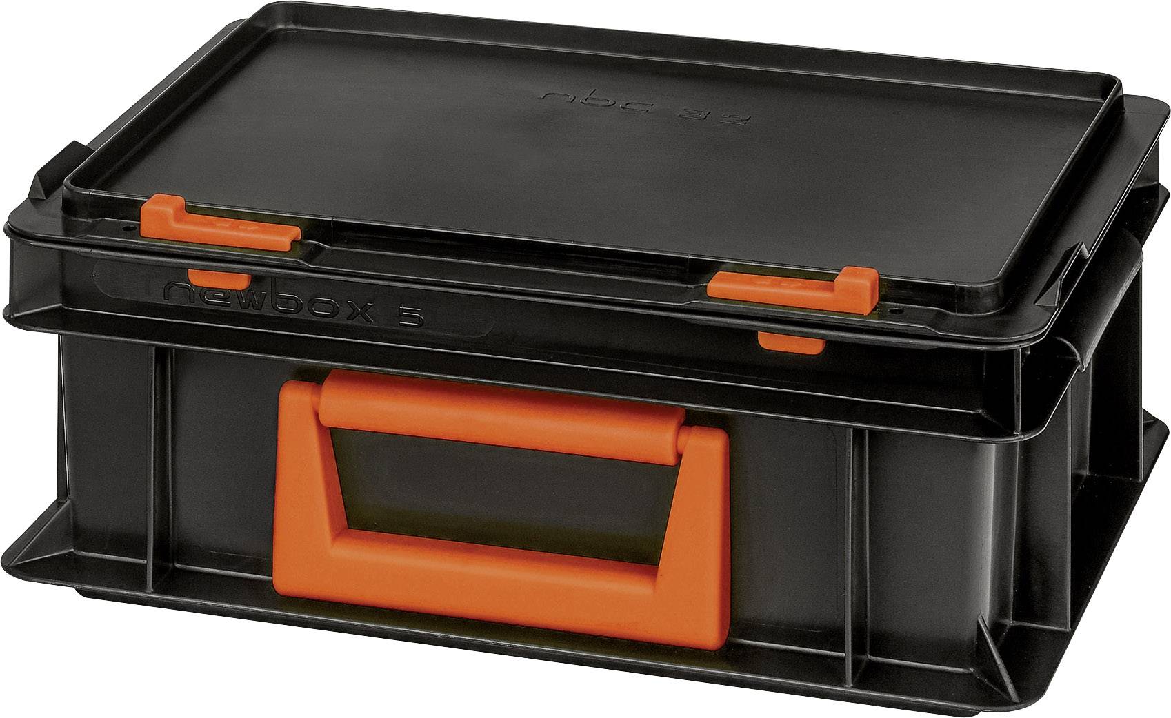 Alutec 139205110188 Bac en plastique Magnus PC 5 (l x H x P) 300 x 133 x 200 mm noir, orange 1 pc(s)