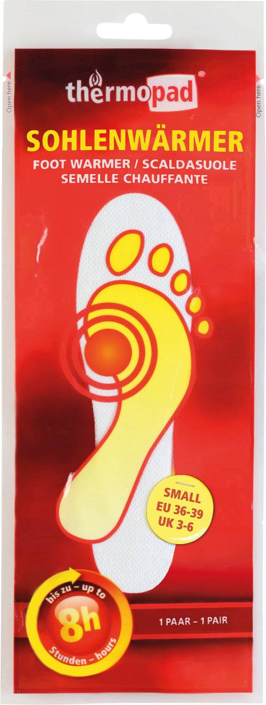 Chauffe-semelles Thermopad natural warmer Gr.S 1 paire(s) 32483 Durée de fonctionnement (max.) 8 h