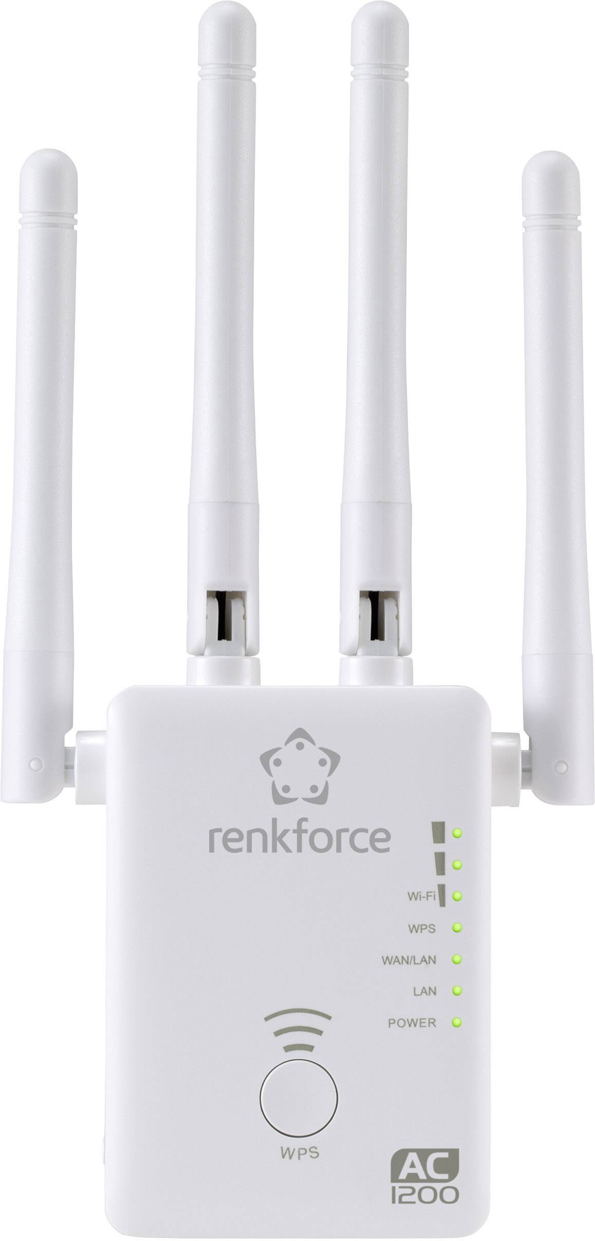 Répéteur Wi-Fi Renkforce RF-3804172 2.4 GHz, 5 GHz