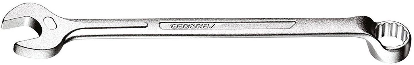 Une clé à molette en argent avec une extrémité plate et une extrémité ronde, adaptée à différentes tailles de vis.