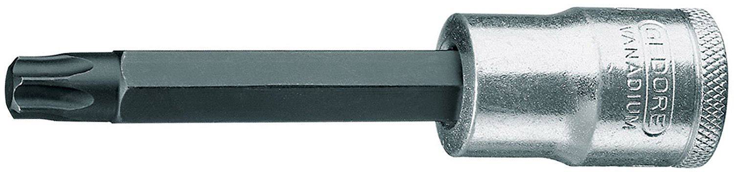 Gedore ITX 19 L T25-100 6188100 6 pans intérieurs (TX) Embout de tournevis 4.43 mm T 25 1/2" (12.5 mm)