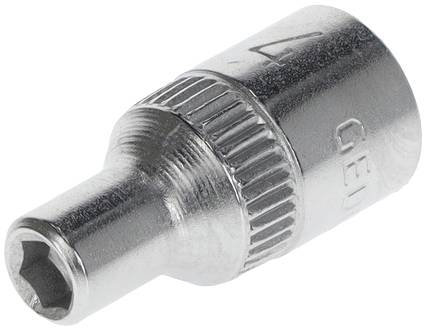 Écrou hexagonal, métallique, forme cylindrique, surface striée pour une meilleure prise en main, utilisé pour serrer des écrous de vis.