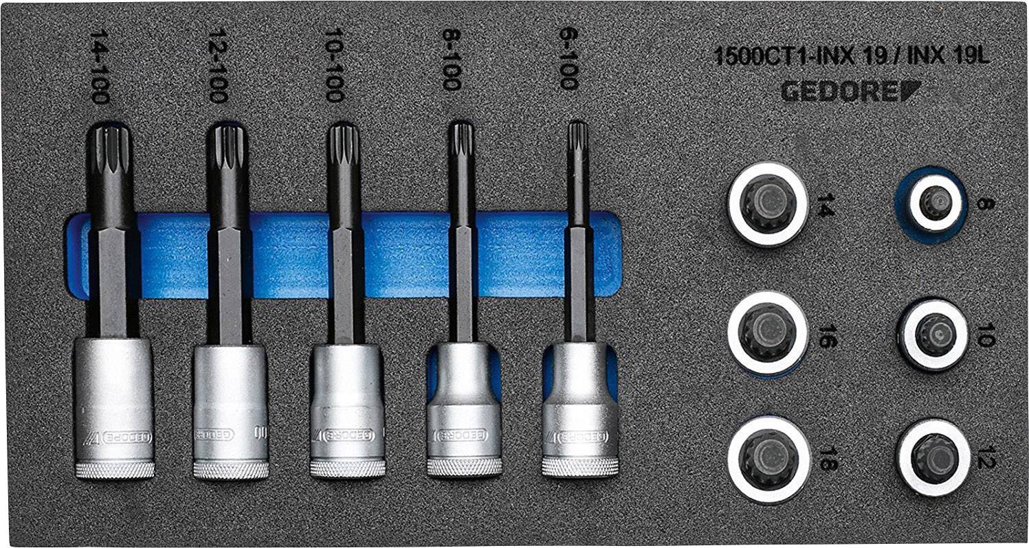Gedore 1500 CT1-INX 19 LK 2957957 Embout de tournevis 11 pièces