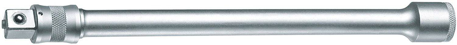 Tige de rallonge métallique à corps cylindrique droit et avec une embase carrée à une extrémité pour les outils.