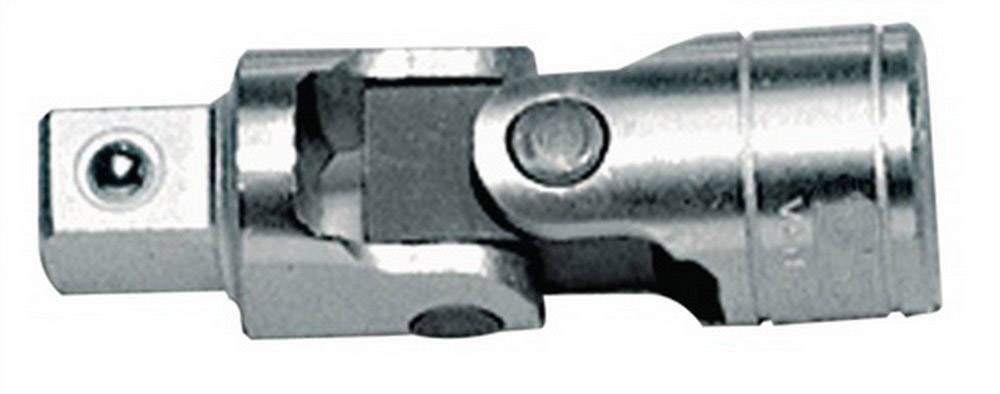 Pièce articulée métallique pour clés à douille, permettant une connexion et des angles flexibles lors du vissage.