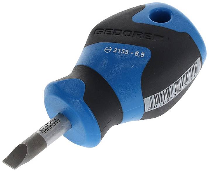 Gedore 2153 6,5 Tournevis pour vis à fente Largeur de la lame: 6.5 mm Longueur de la lame: 25 mm
