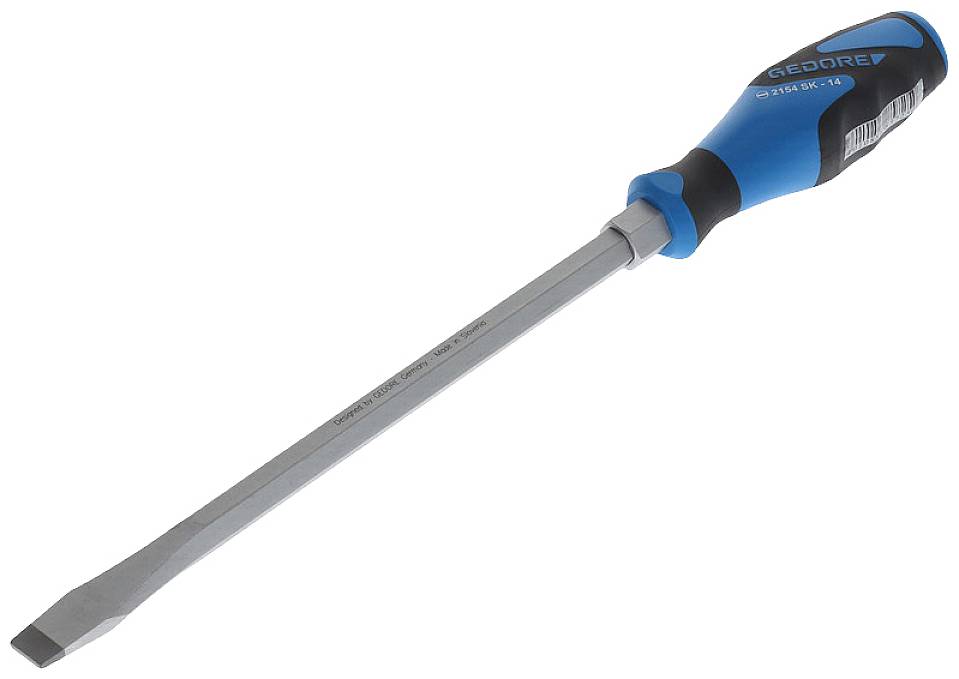 Gedore 2154SK 14 Tournevis pour vis à fente Largeur de la lame: 14 mm Longueur de la lame: 250 mm