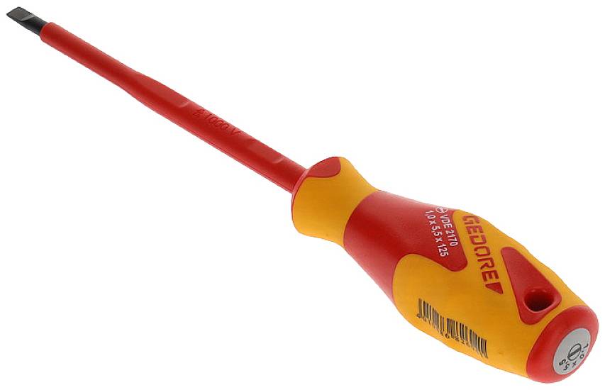 Gedore VDE 2170 5,5 Tournevis pour vis à fente Largeur de la lame: 5.5 mm Longueur de la lame: 125 mm