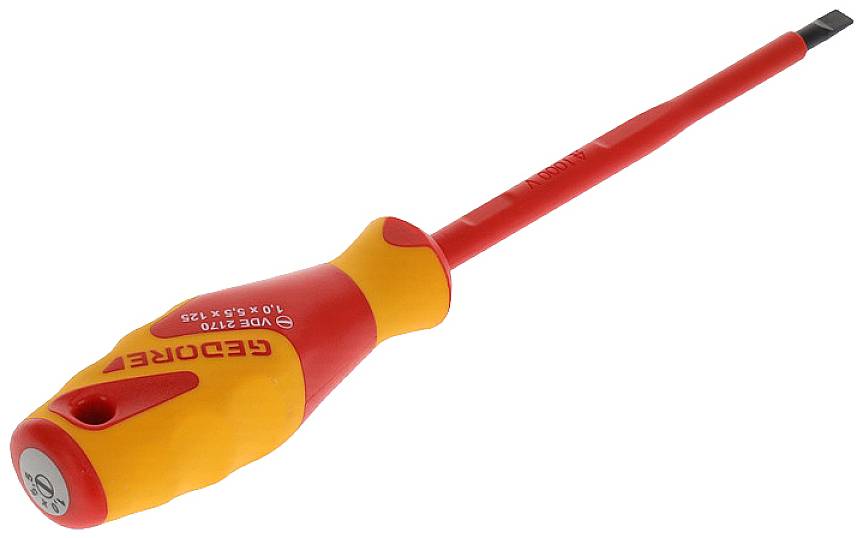 Gedore VDE 2170 5,5 Tournevis pour vis à fente Largeur de la lame: 5.5 mm Longueur de la lame: 125 mm