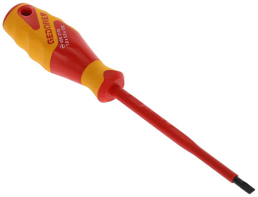Gedore VDE 2170 5,5 Tournevis pour vis à fente Largeur de la lame: 5.5 mm Longueur de la lame: 125 mm