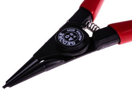 Gedore 6701380 Outil de montage Adapté pour (pinces pour circlips) circlips extérieurs 3-10 mm Forme de la panne (détails) droite