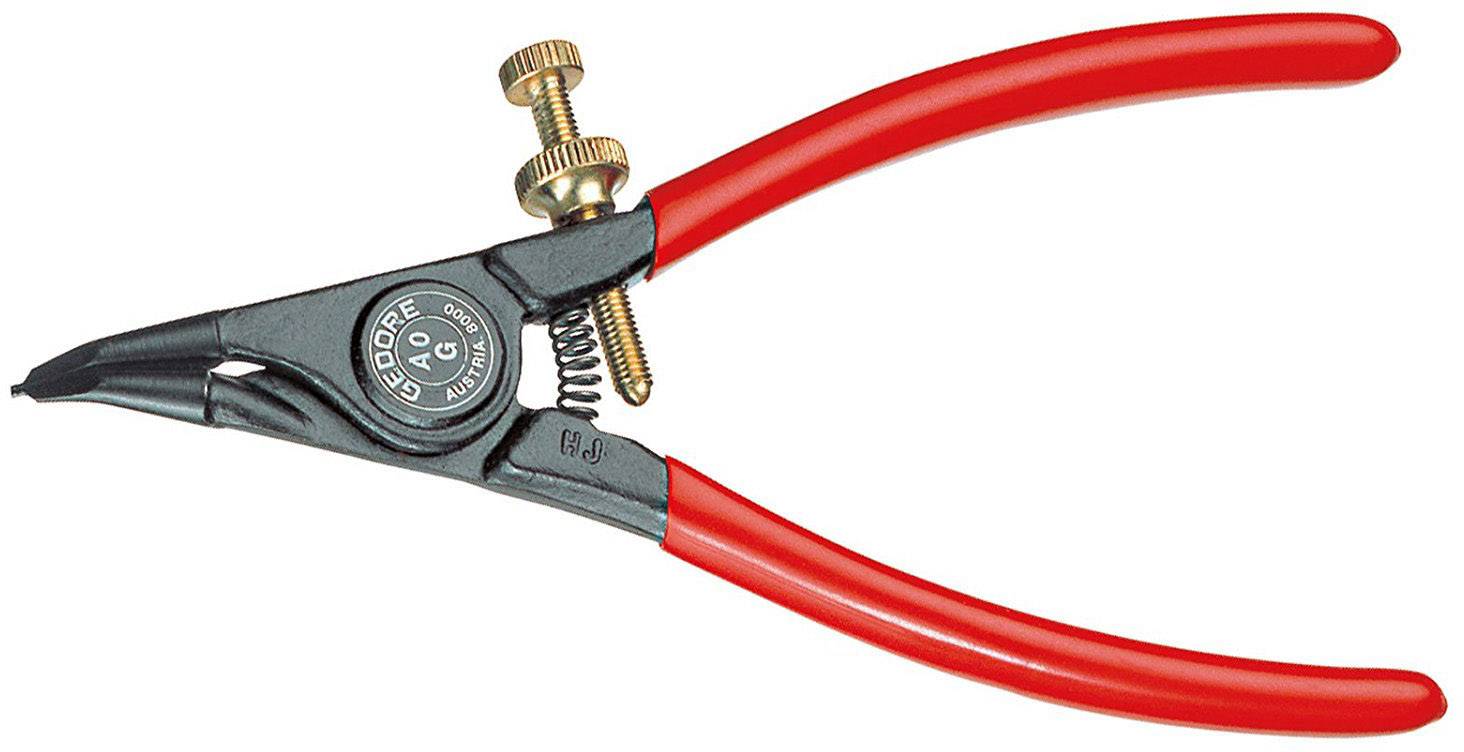 Gedore 6700140 Outil de montage Adapté pour (pinces pour circlips) circlips extérieurs 1.5-3.5 mm Forme de la panne (détails)