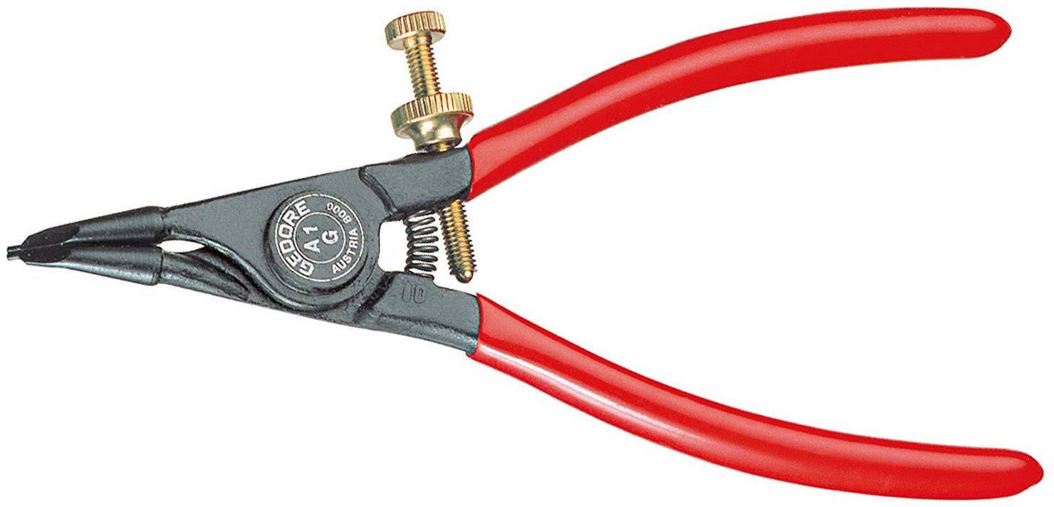 Gedore 6700220 Outil de montage Adapté pour (pinces pour circlips) circlips extérieurs 4-9 mm Forme de la panne (détails) coudée
