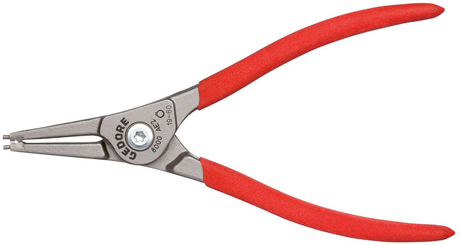 Gedore 2923602 Outil de montage Adapté pour (pinces pour circlips) circlips extérieurs 19-60 mm Forme de la panne (détails) droite