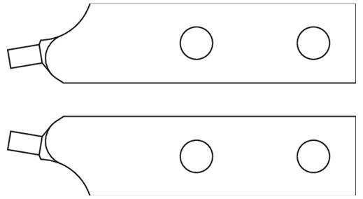Une pince-étau à collier noire avec des poignées bleues, adaptée au desserrage des colliers sur les automobiles et les machines.