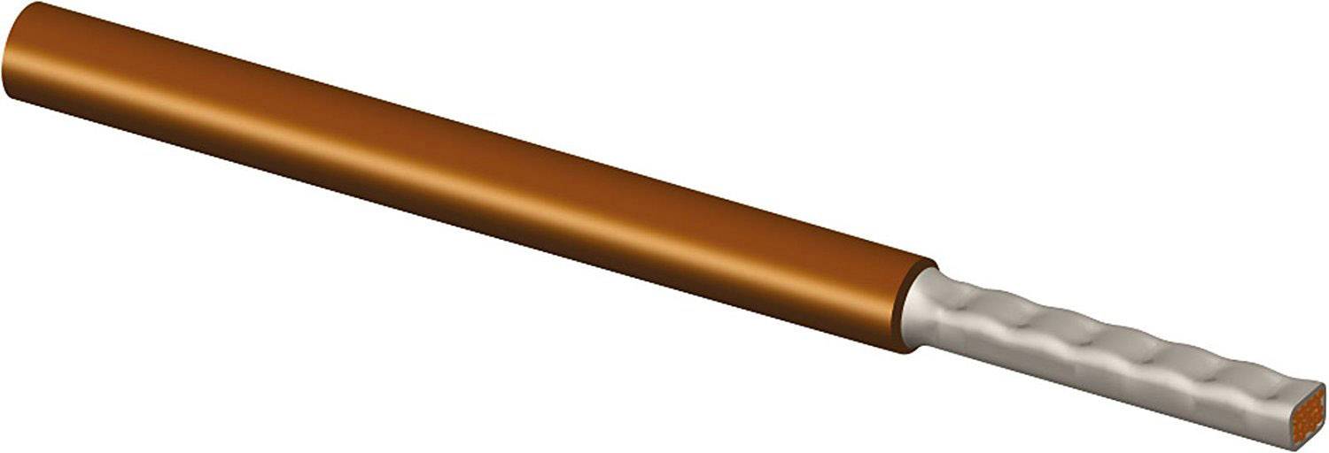 Une tige de couleur cuivrée avec une extrémité argentée et ondulée.