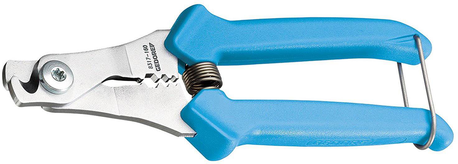 Coupe-fil bleu avec poignée ergonomique et ressort puissant pour couper précisément des fils métalliques ou en plastique.