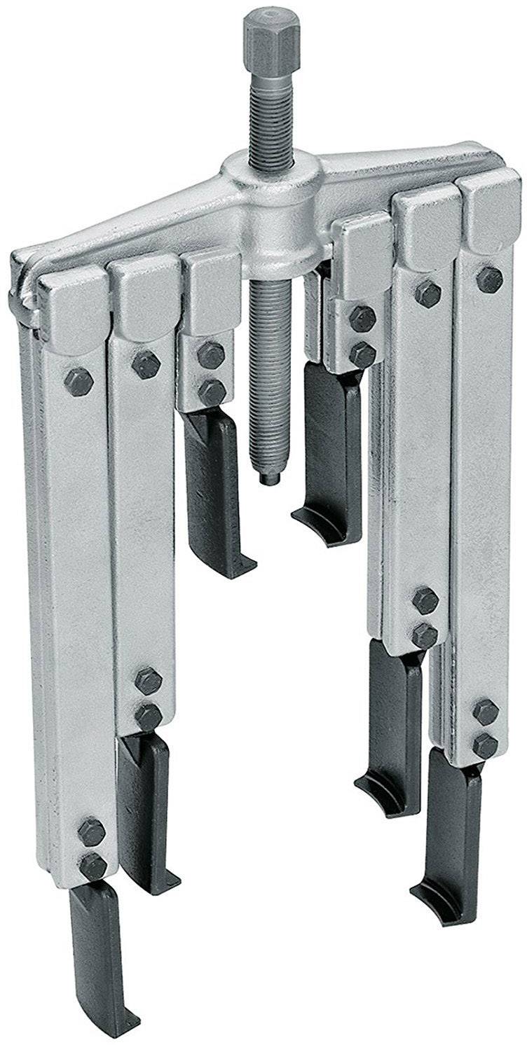 Extracteur à trois pattes en métal avec vis de serrage en haut. Utilisé pour retirer des roulements ou des poulies d'un arbre.
