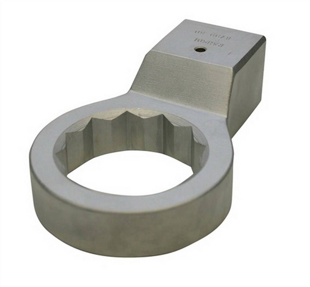 Une clé en métal argenté avec un espace intérieur hexagonal, conçue pour faire tourner une tête de vis ou un boulon à six pans.