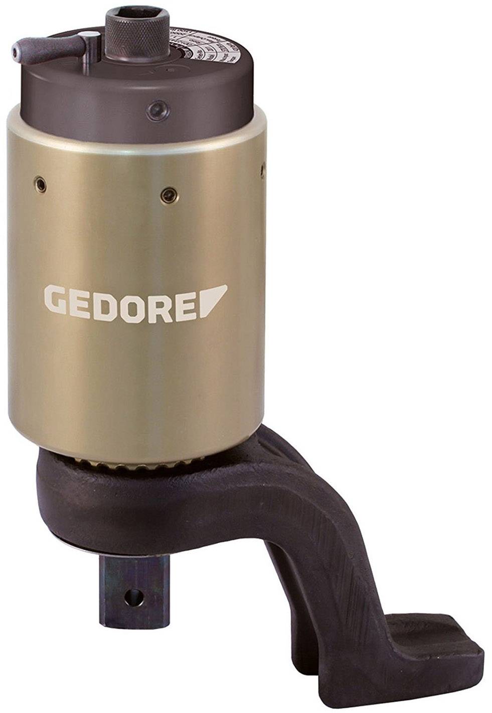 Multiplicateur de couple de Gedore en forme cylindrique avec poignée de préhension, utilisé pour augmenter le couple de serrage des assemblages boulonnés.