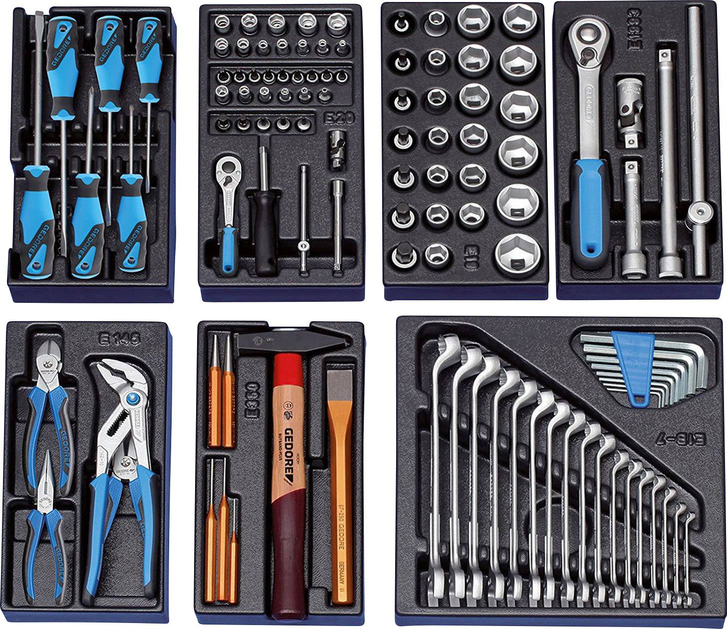 Gedore S 1500 ES-01 2319845 Jeu d'outils 104 pièces