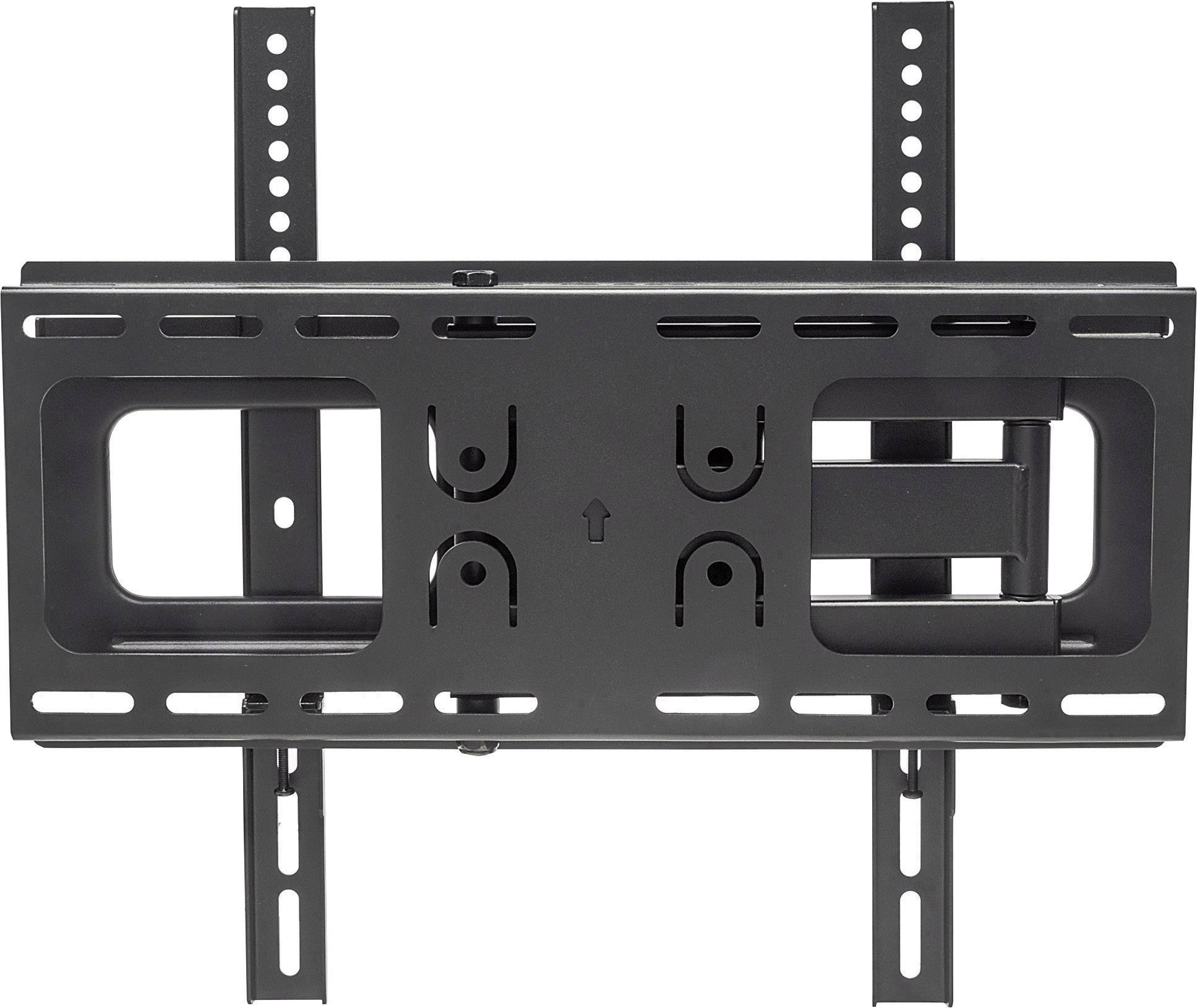 Manhattan 461252 Support mural TV conçu pour TV incurvées, inclinable, pivotable, distance mur/support variable, montant