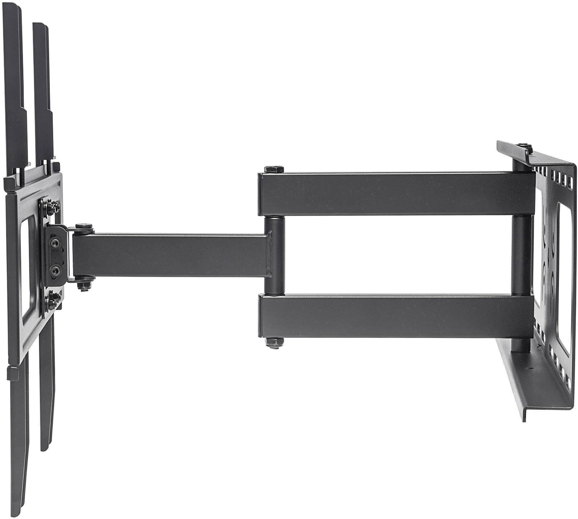 Manhattan 461252 Support mural TV conçu pour TV incurvées, inclinable, pivotable, distance mur/support variable, montant