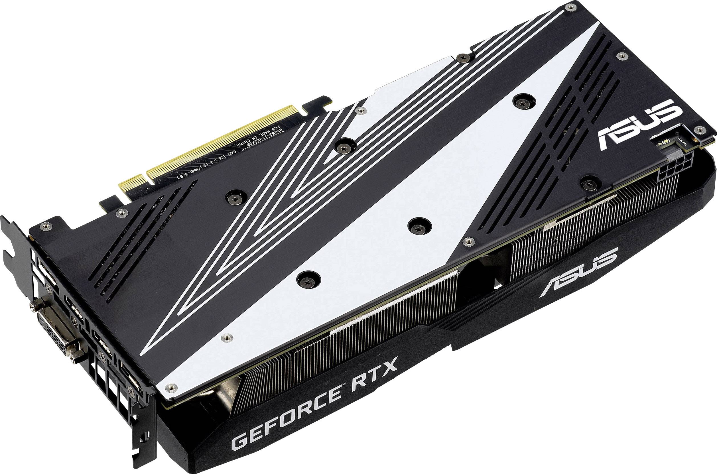 Asus Grafikkarte Nvidia GeForce RTX 2060 Dual Advanced 6 GB GDDR6-RAM PCIe x16 HDMI®, DVI, DisplayP