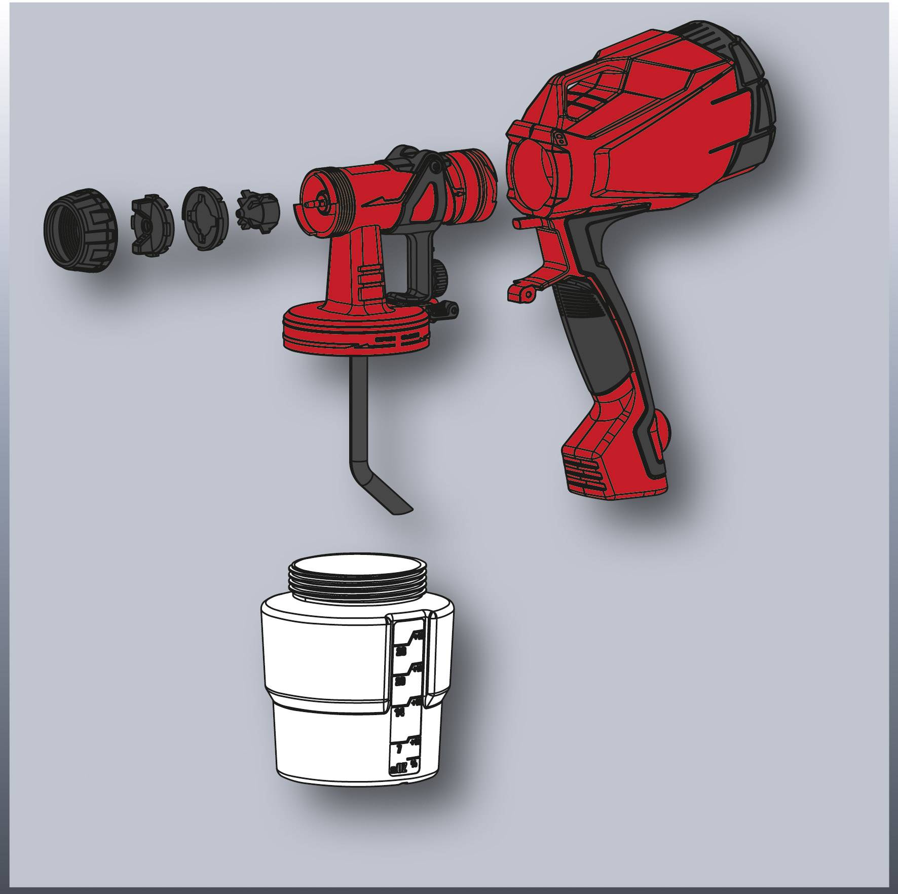 Einhell TC-SY 400 P Système de pulvérisation de peinture 400 W Débit (max.) 500 ml/min