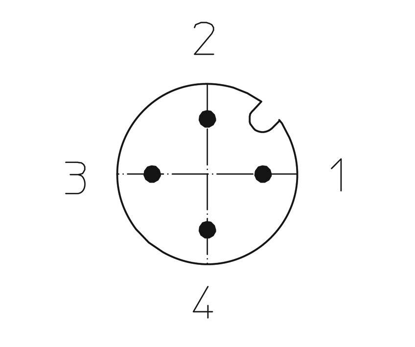 Connecteur confectionné pour capteurs/actionneurs M12 Lutronic 1210 04 002 5m 1084 mâle, droit 5.00 m Nombre de pôles: 4 1 pc(s)