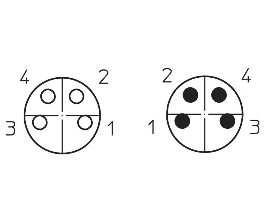 Câble de raccordement M8 Lutronic 0810 0805 04 301 5m 1063 5.00 m Nombre de pôles: 4 1 pc(s)