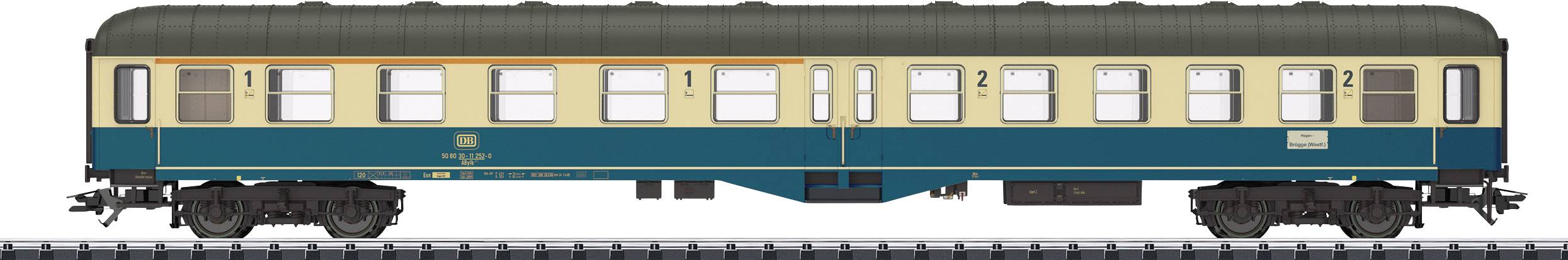 TRIX T23125 Voiture de voyageurs de la DB, H0 (1ère/2ème classe