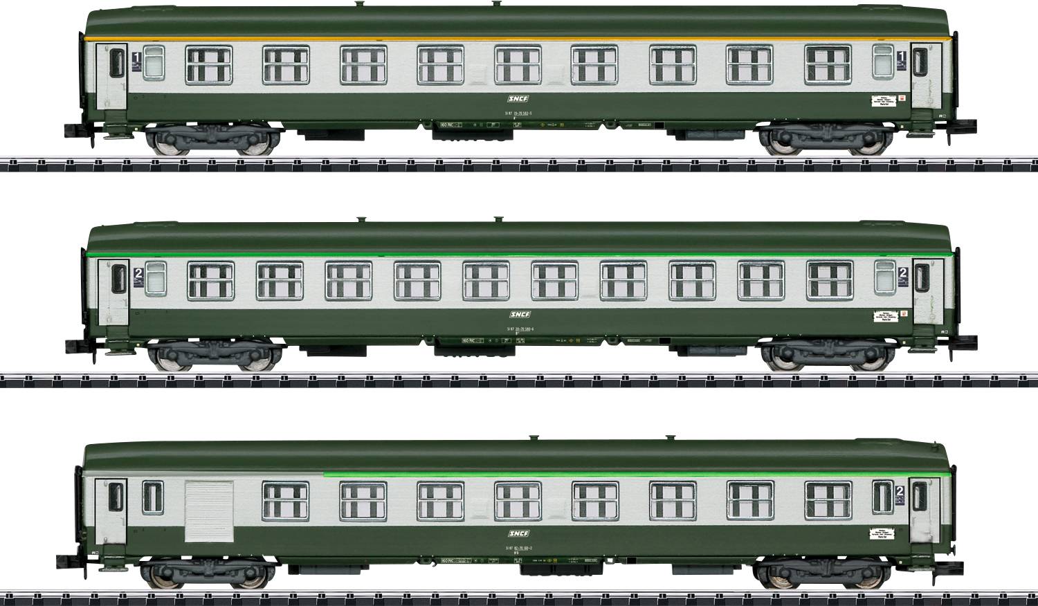 MiniTrix T15372 Lot de 3 voitures de train rapide N « Orient-Express » Partie 2