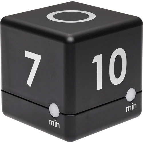 TFA Dostmann Timer Cube Minuteur noir numérique TFA Dostmann Timer Cube Minuteur noir numérique