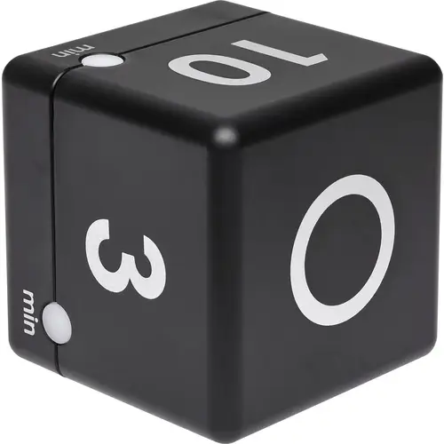 TFA Dostmann Timer Cube Minuteur noir numérique TFA Dostmann Timer Cube Minuteur noir numérique