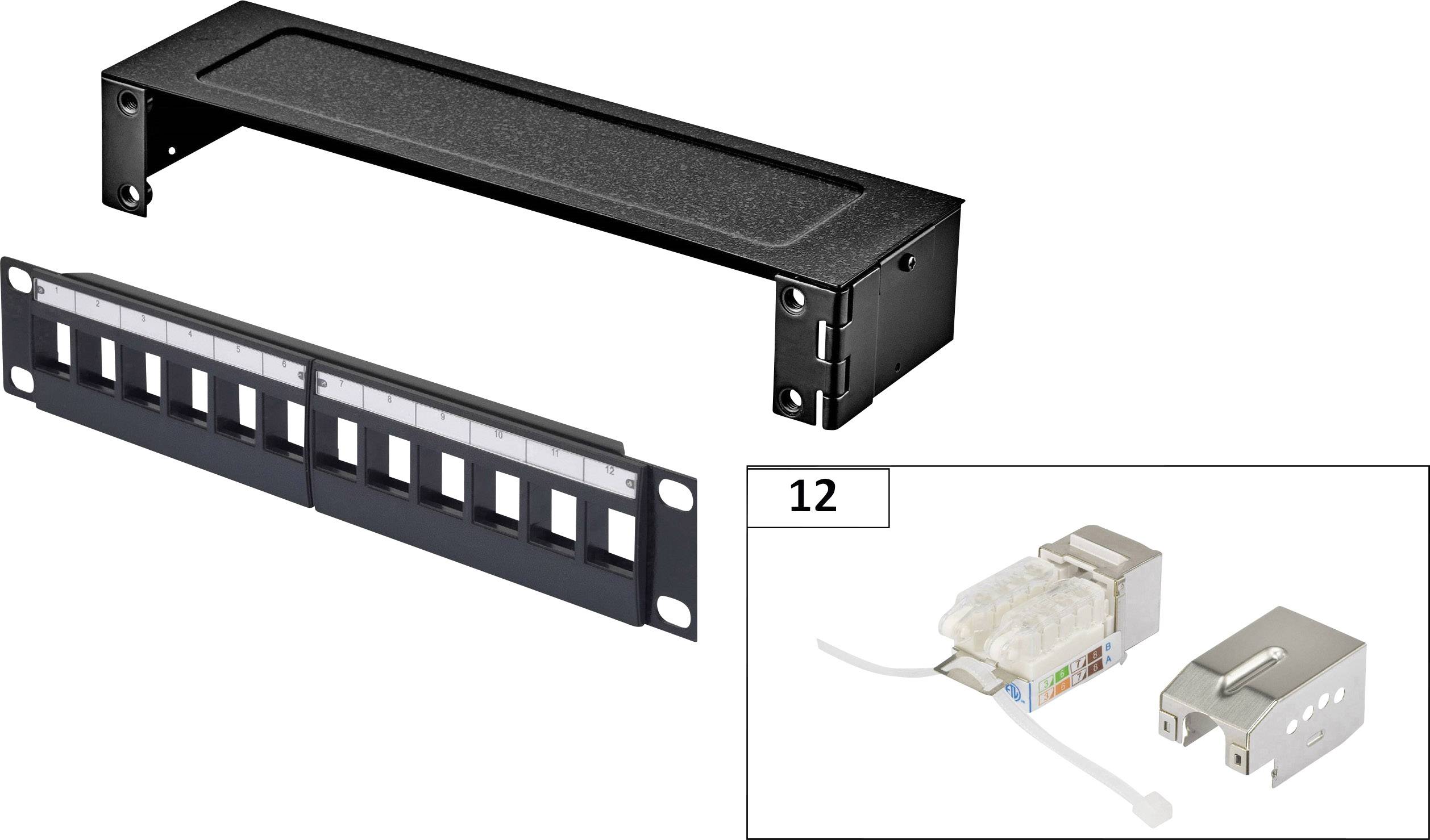 Box de brassage Renkforce KS10 12 ports CAT 6a 1 UH