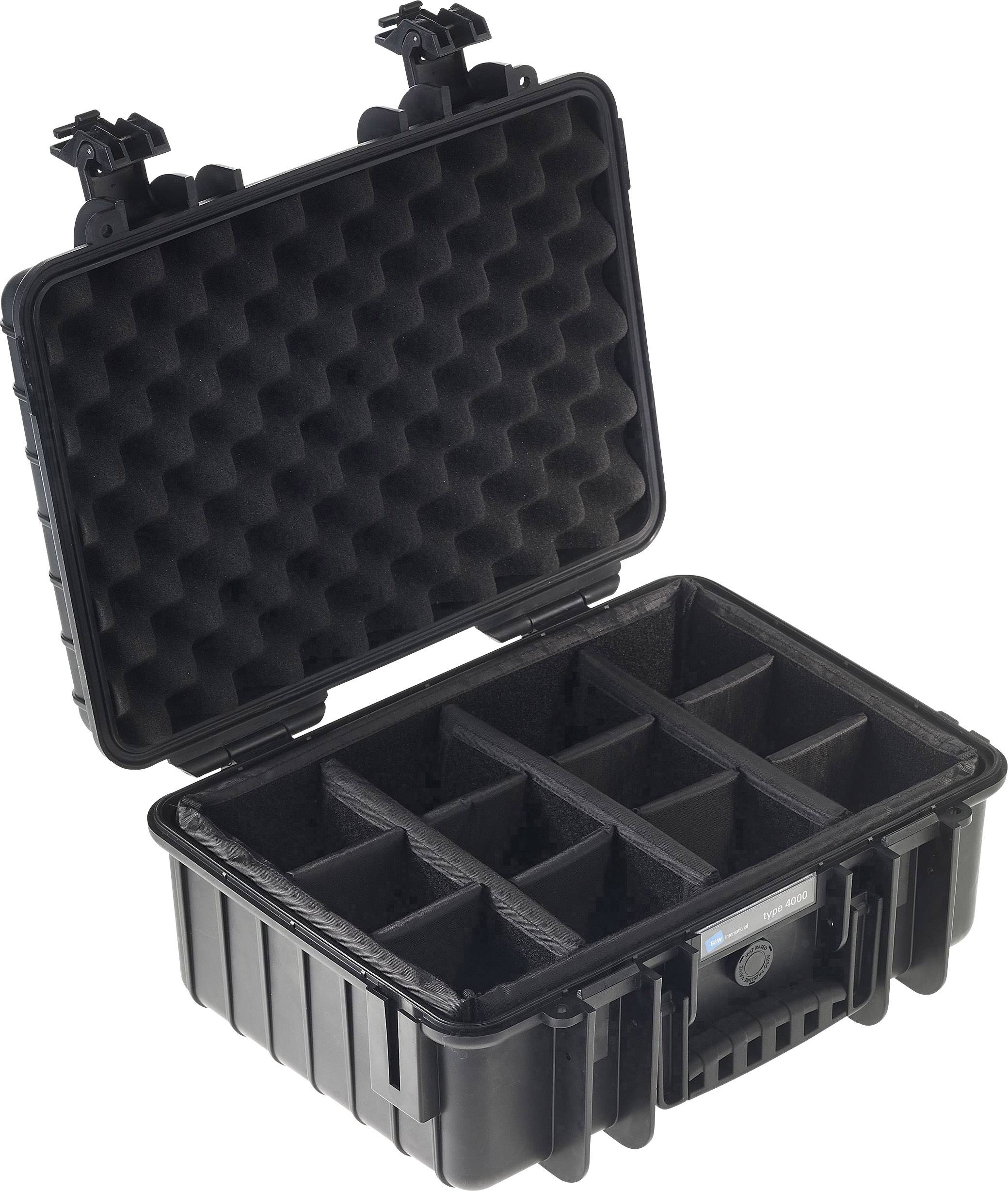 Mallette pour appareil photo B & W International outdoor.cases Typ 4000 4000/B/RPD étanche 1 pc(s)