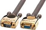 LINDY 37835 VGA Rallonge Deluxe [1x VGA mâle - 1x VGA femelle] anthracite 2.00 m