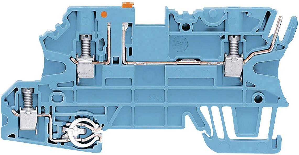 Bloc de jonction de sectionnement de test Weidmüller WMF 2.5 DI BLZ PE BL 1537890000 bleu 50 pc(s)