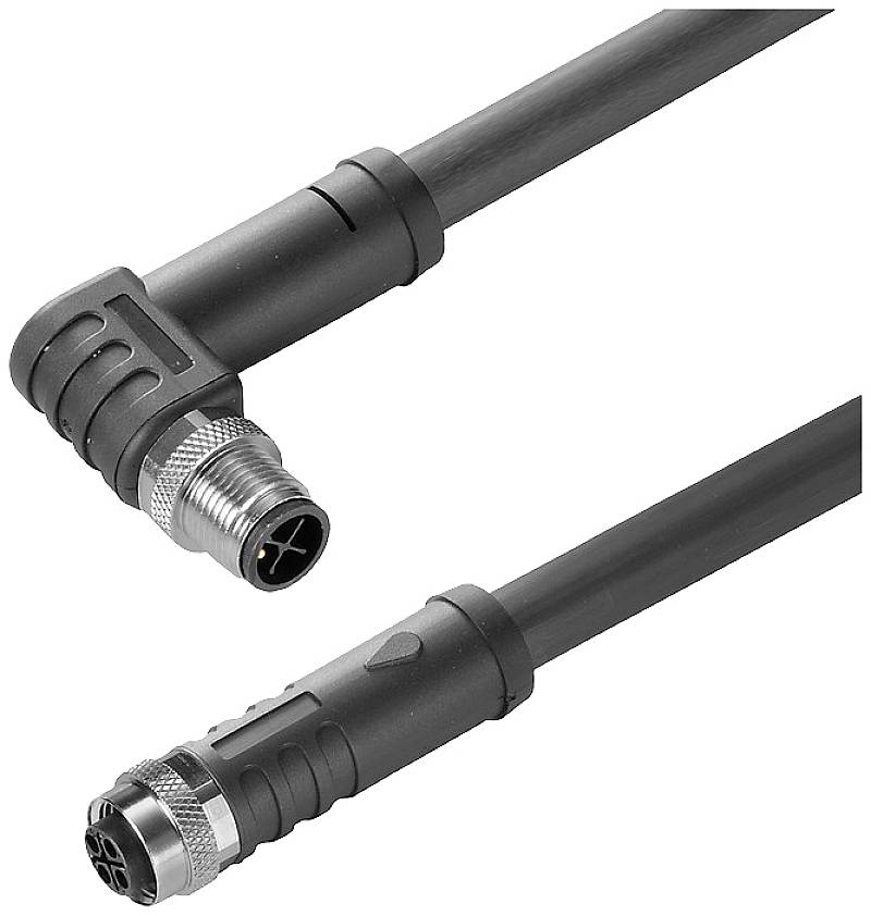 Connecteur confectionné pour capteurs/actionneurs Weidmüller SAIL-M12WM12G-S-1.5P 2050350150 mâle 2.00 m Nombre de pôles: 4