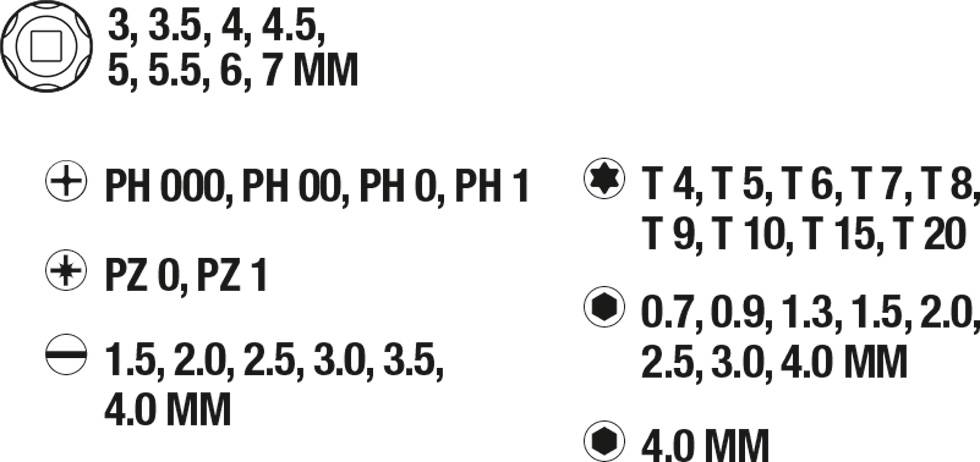 kwb 115700 Jeu d'embouts 40 pièces
