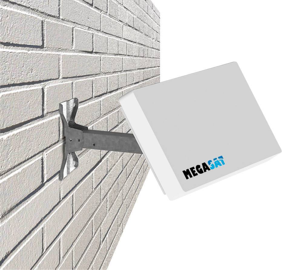 MegaSat D4 Profi Line Antenne SAT blanc