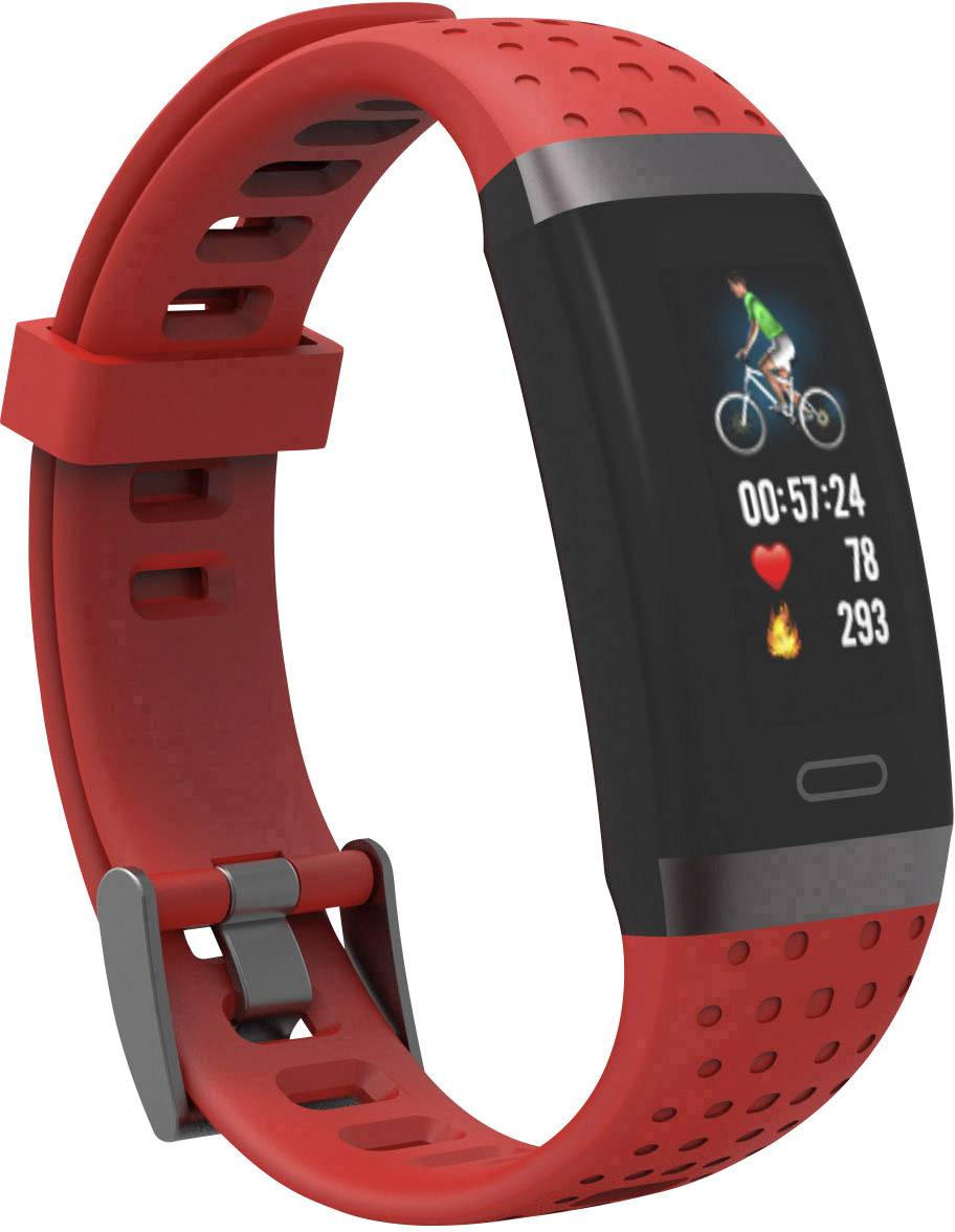 swisstone SW 380 HR Bracelet connecté rouge